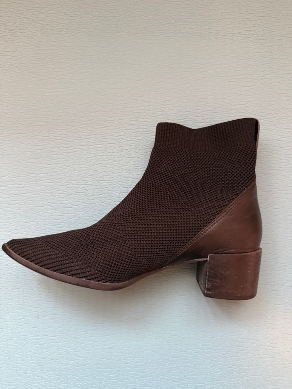 Everlane Boss Boot in ReKnit - Black Knit Pointed-Toe Ankle Booties - Picture 5 of 6